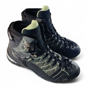 Salewa Alp Train Mid GTX Pelle Hiking Boots Gore-Tex Women's 8 * Barely Worn.